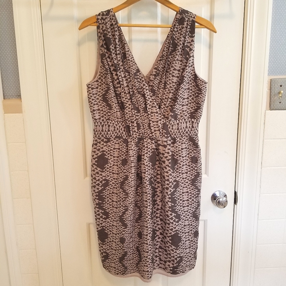 Banana Republic silk grey dress